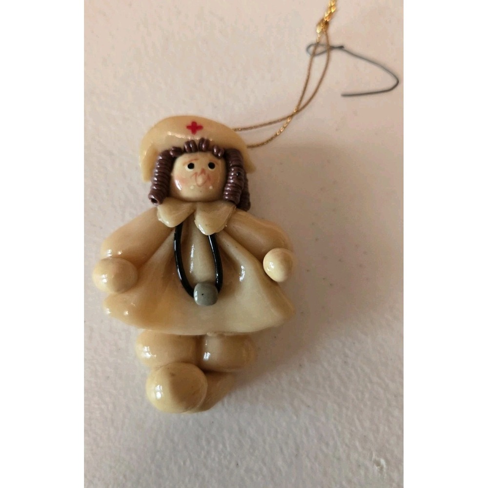 Debbie Cooper Nurse Ornament Resin Figural Christmas‎ Tree Ornament Decor